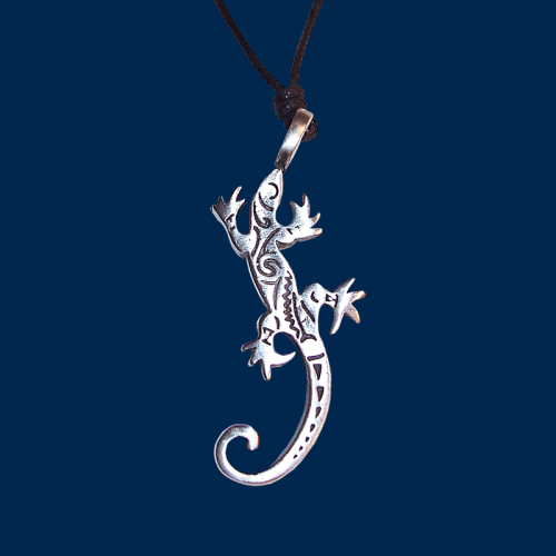 Gecko im Maori Design