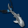 Walhai aus Zinn mit Lederband
