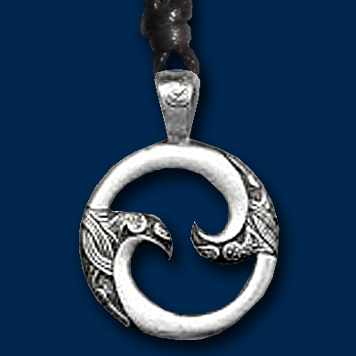 Amulett rund Maori Design Yin-Yang